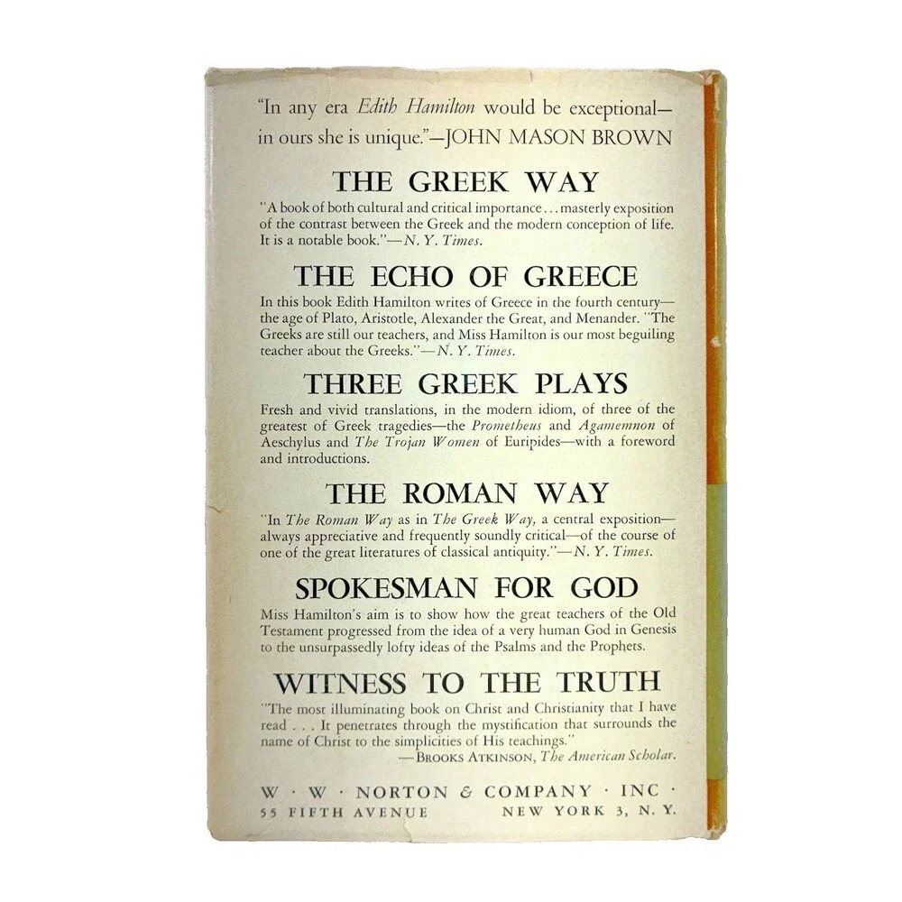 Three Greek Plays: Prometheus Bound/Agamemnon/The Trojan Women Vintage 1937